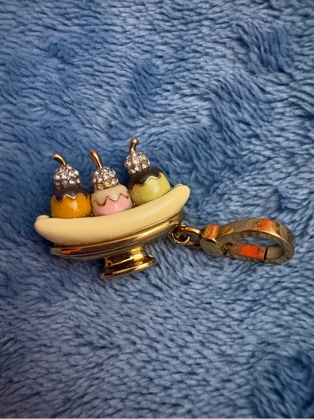 RARE juicy couture banana split sundae charm for charm bracelet